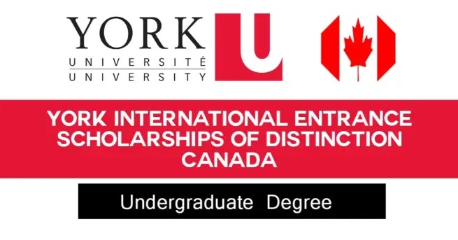 International Entrance Scholarship of Distinction 2022 at York University Canada