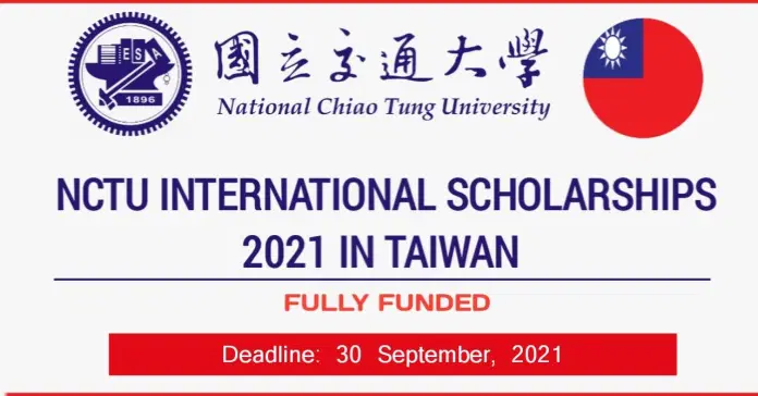 NCTU International Scholarships 2021-22 in Taiwan